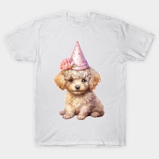 Birthday Poodle Dog T-Shirt